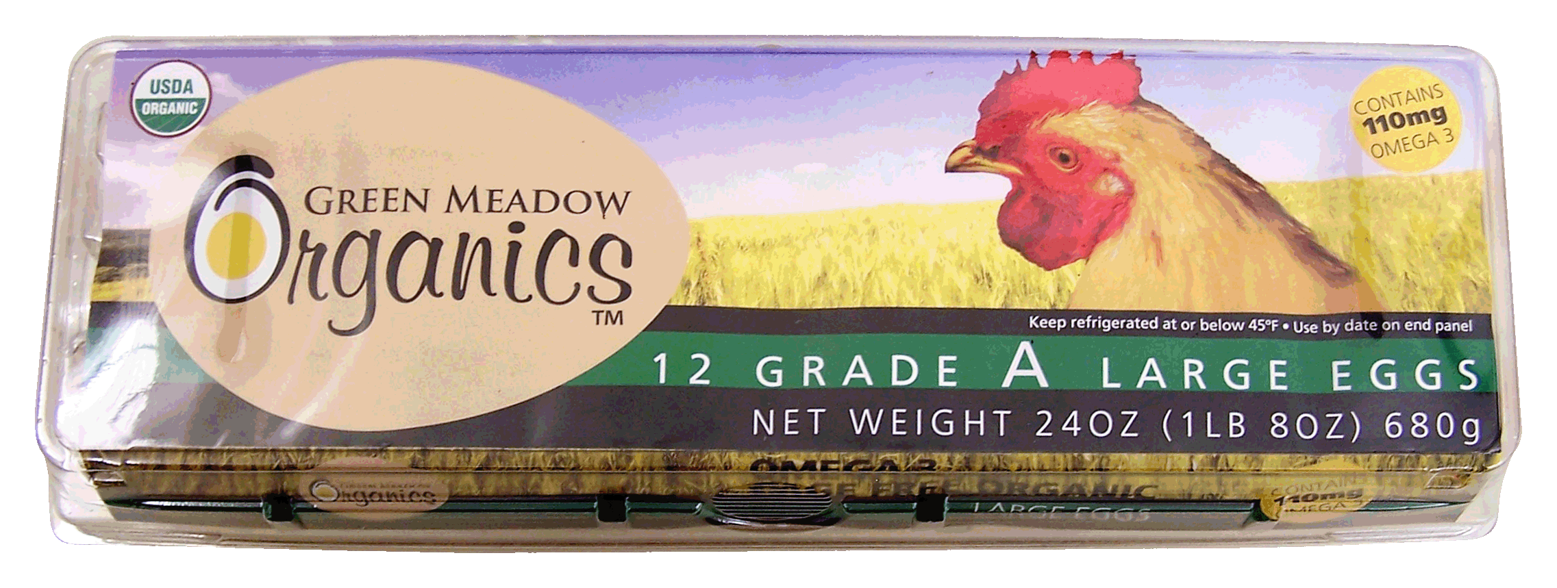 Green Meadow Organics  12 grade a large eggs, cage free organic Full-Size Picture